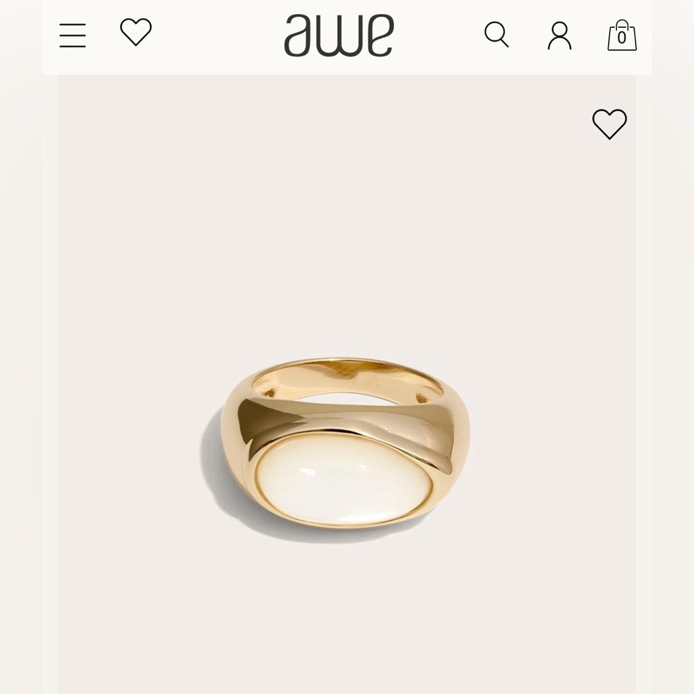 Awe Inspired- Gemstone Signet Ring